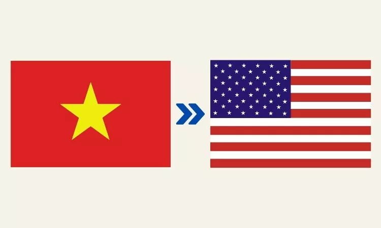Dostava iz Vietnama v ZDA