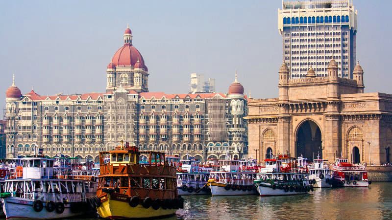 Huvudhamnar i Indien och Kina