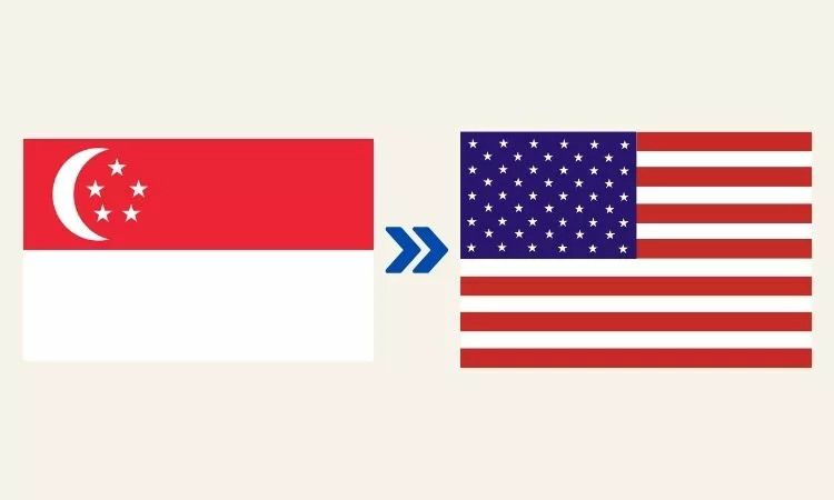 Singapore verzenden naar VS