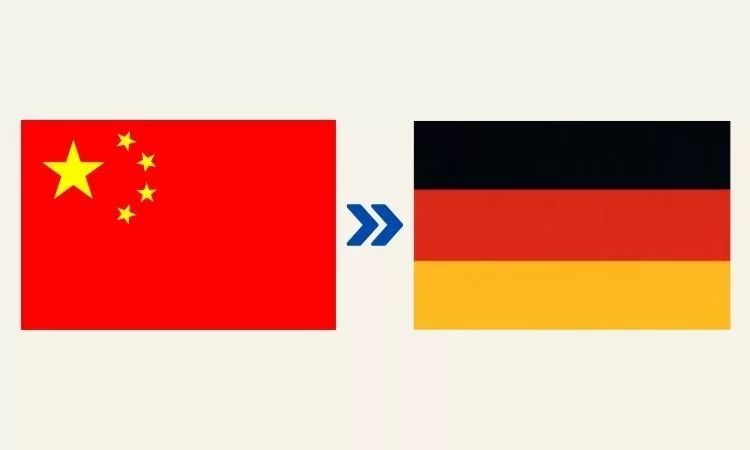 Přeprava z Číny do Německa