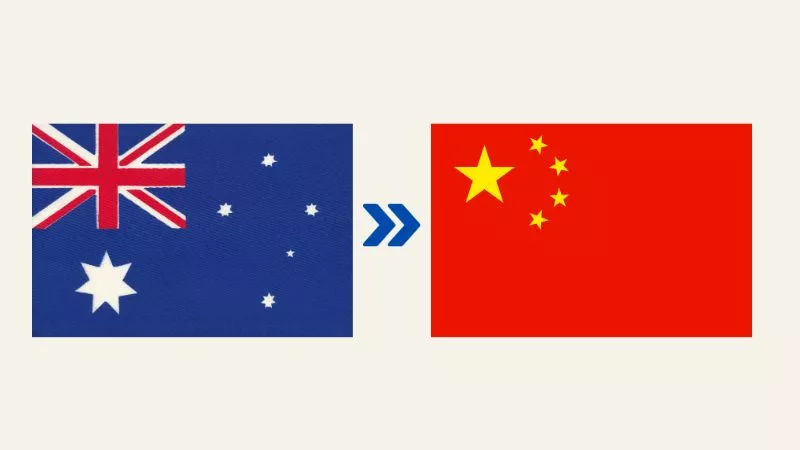 Fracht von Australien nach China