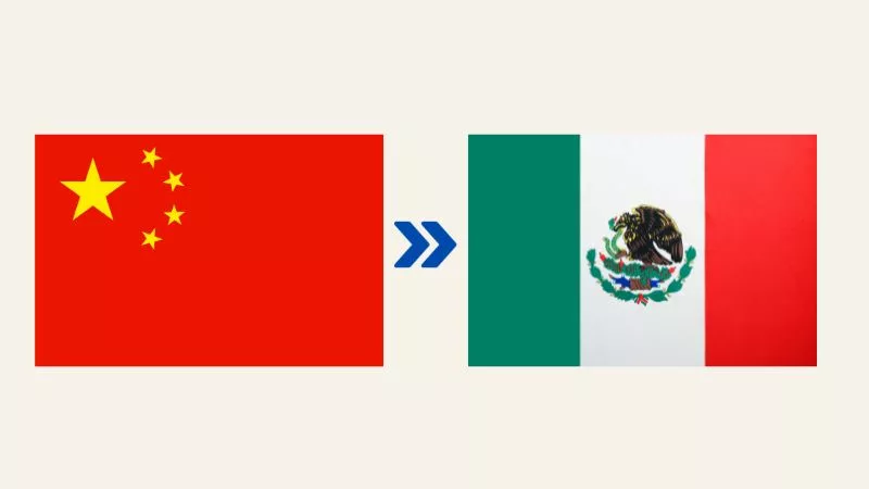 Expedição da China para o México