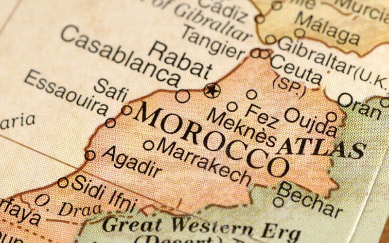 Envios da China para Marrocos